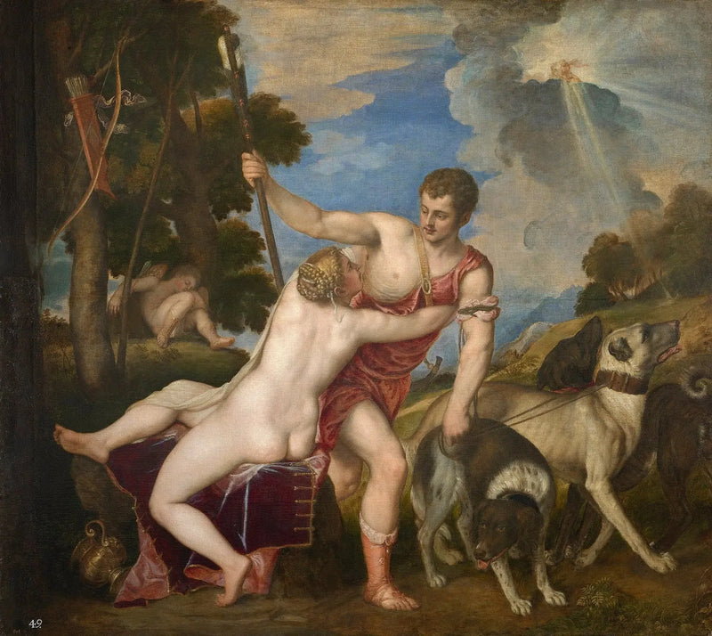 Venus och Adonis - Titian