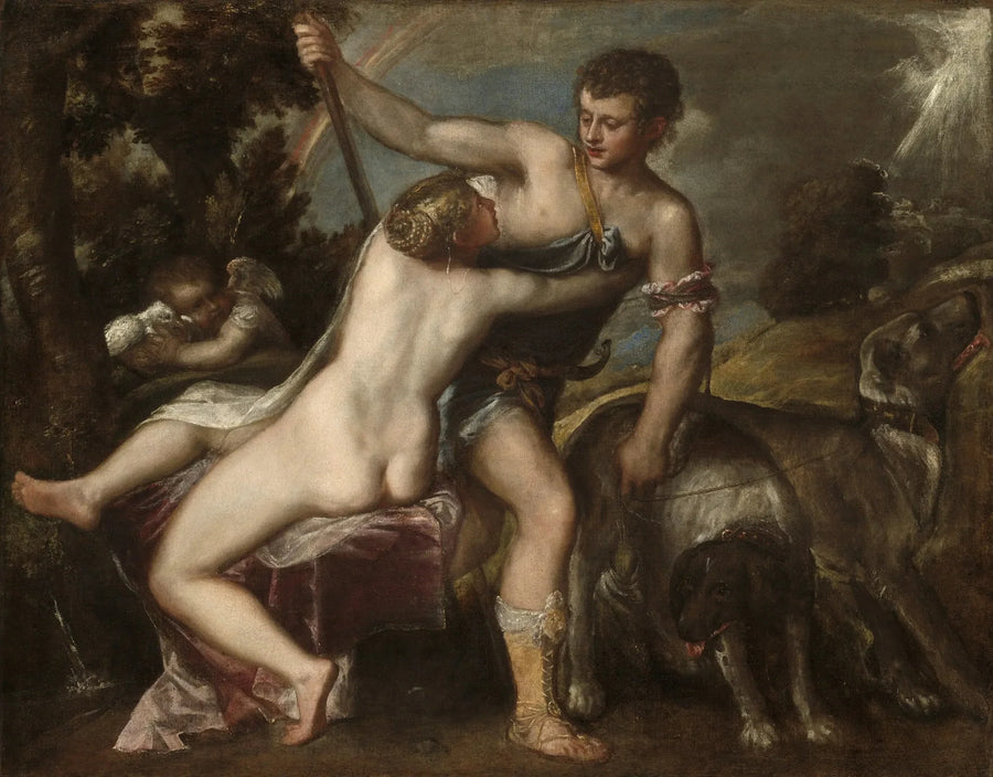 Venus och Adonis - Titian