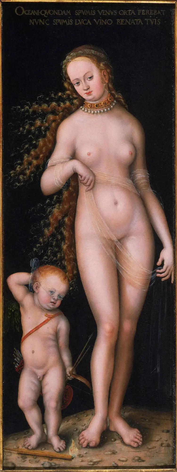 Venus och Amor - Lucas Cranach den äldre