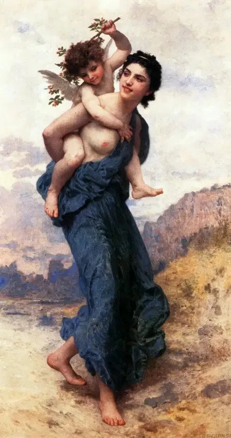 Venus och Cupido. - Bouguereau