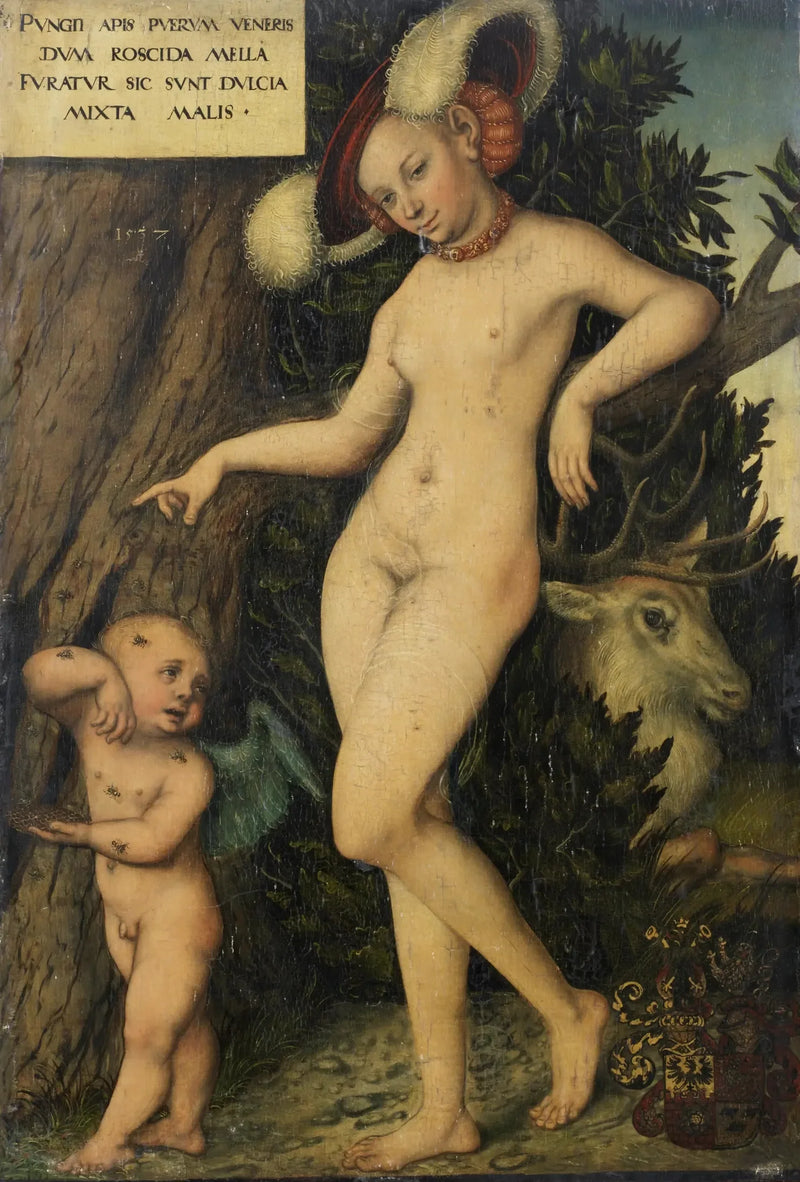 Venus och Cupido - Lucas Cranach den äldre