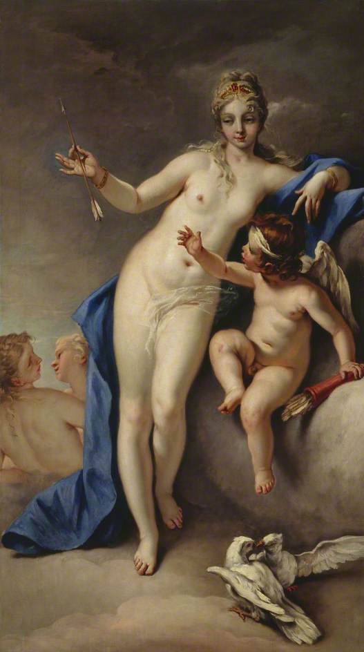 Vénus och Cupidon - Sebastiano Ricci