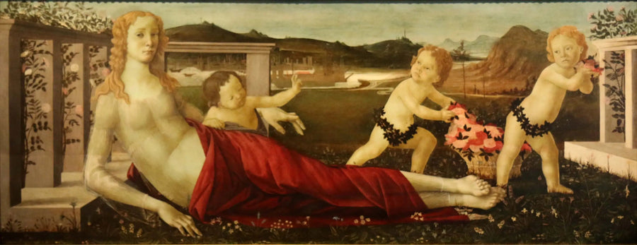 Venus och tre putti - Sandro Botticelli