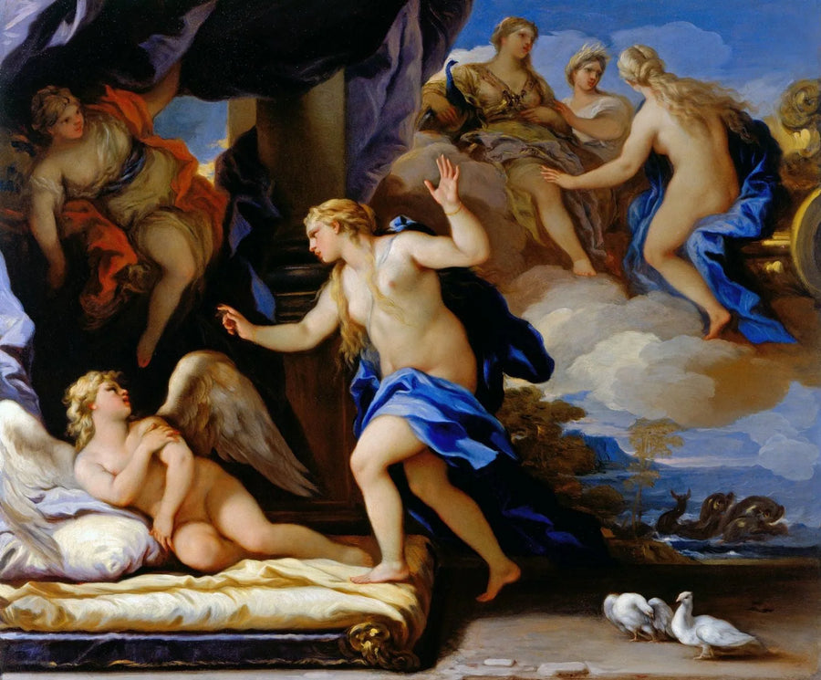 Vénus rasar mot Cupidon - Luca Giordano