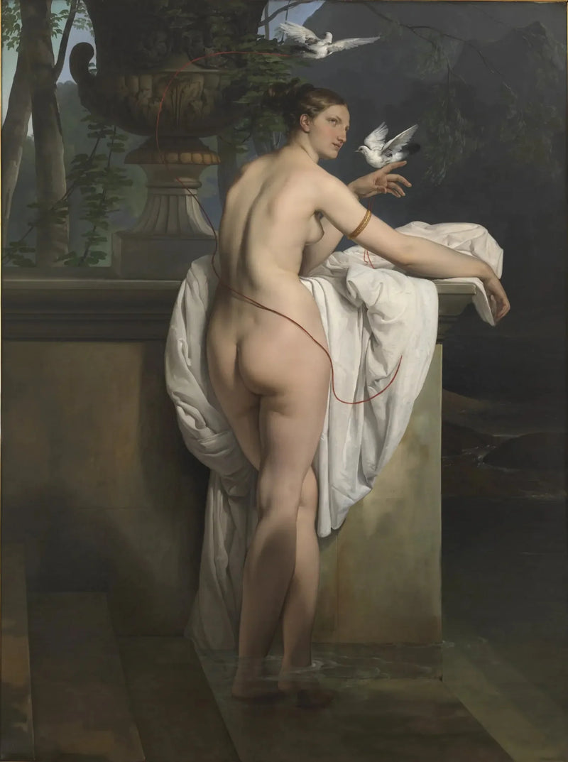 Venus som leker med två duvor - Francesco Hayez