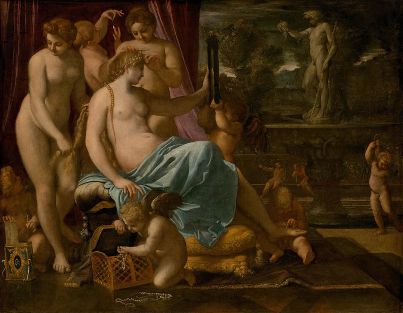 Vénus prydd av Gudarna - Annibale Carracci