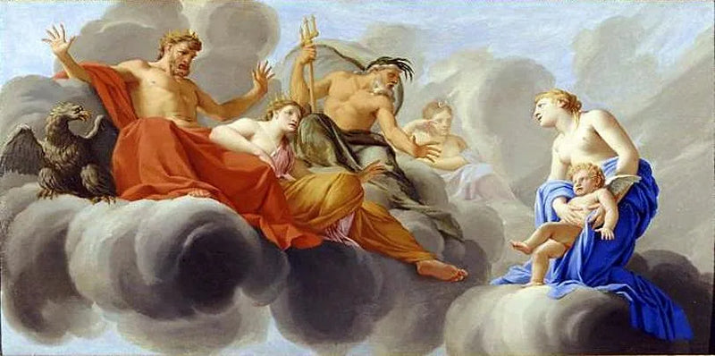 Vénus presenterar kärleken för Jupiter - Eustache Le Sueur