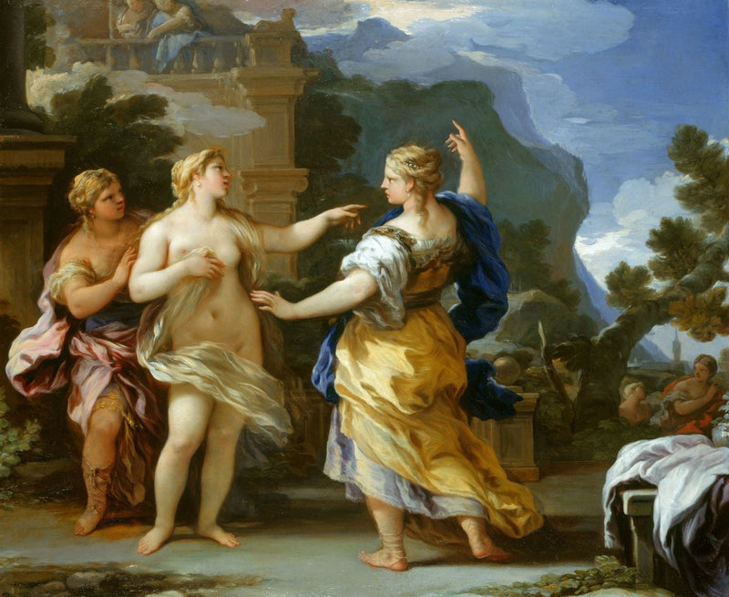 Venus straffar Psyche med ett straff - Luca Giordano