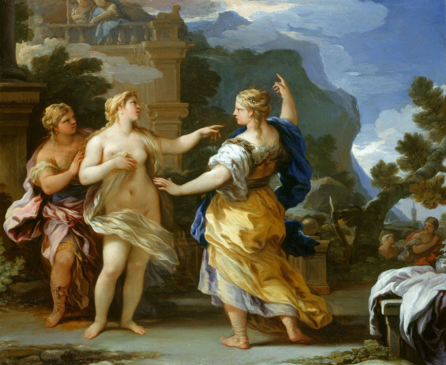 Venus straffar Psyche med ett straff - Luca Giordano