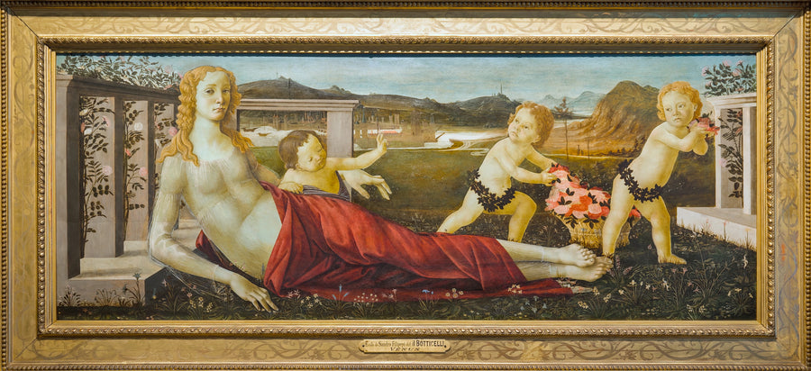 Venus och tre putti - Sandro Botticelli