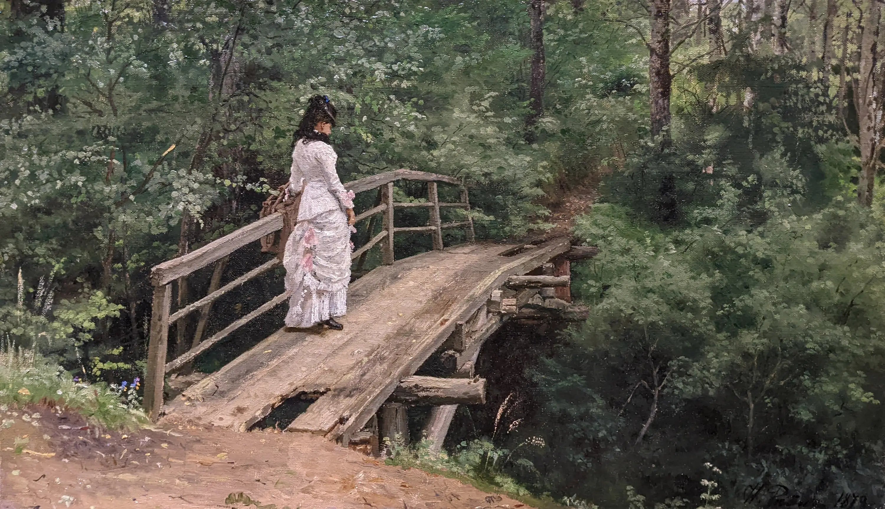 Véra Répine promenante au parc d’Abramtsevo - Ilya Repin - Alpha Reproduction