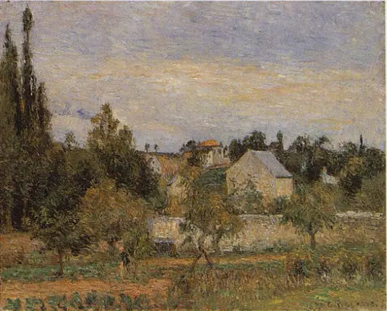 Fruktträdgård vid Hermitage, Pontoise - Camille Pissarro