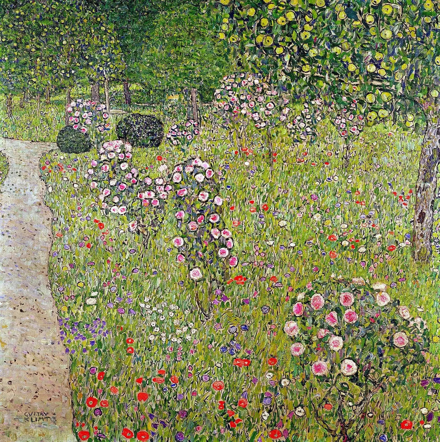 Lund med rosor - Gustav Klimt