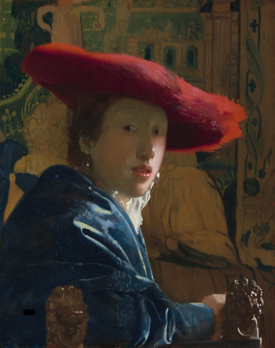Flickan med den röda hatten - Johannes Vermeer