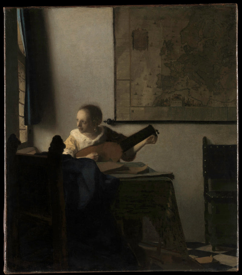 Kvinnan med lutan - Johannes Vermeer