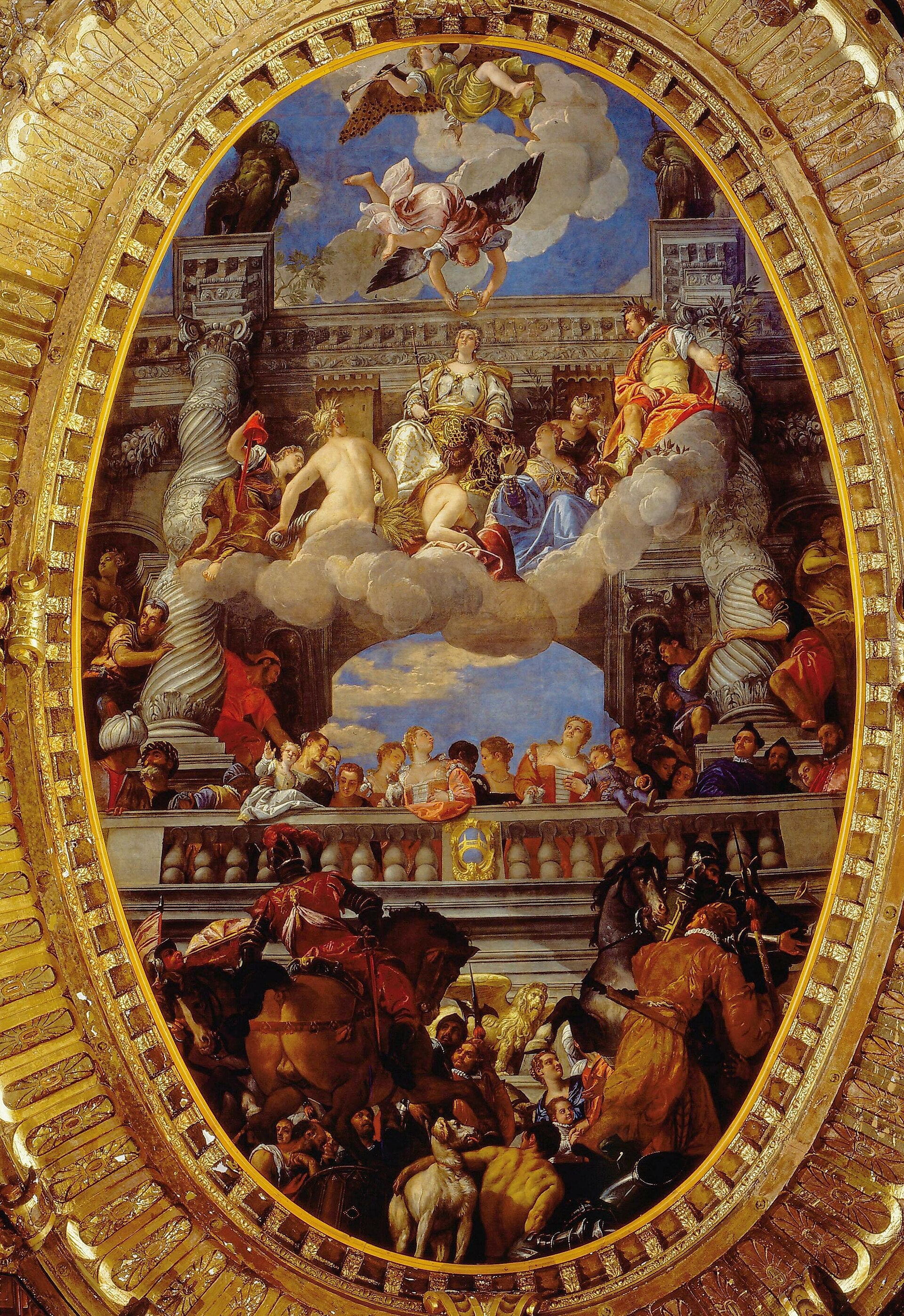 Le Triomphe de Venise avec lion de Saint-Marc - Paolo Véronèse