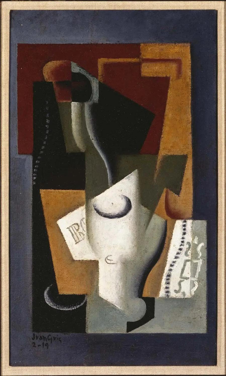 Glas och flaska - Juan Gris