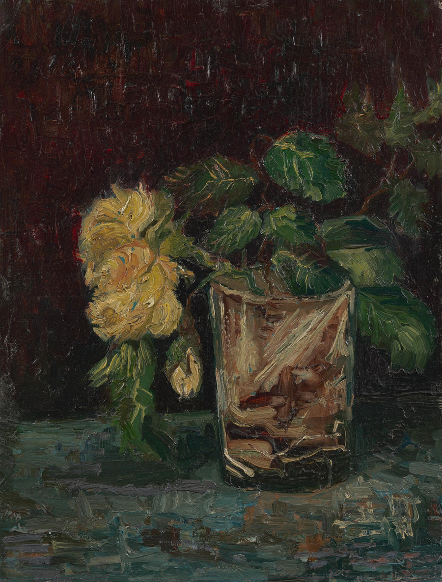 Glas med gula rosor - Vincent van Gogh