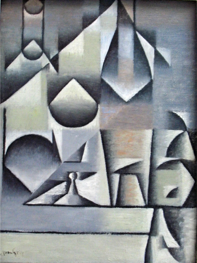 Glas och flaskor - Juan Gris