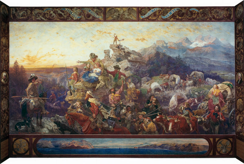 Mot väster fortsätter imperiet sin färd - Emanuel Leutze