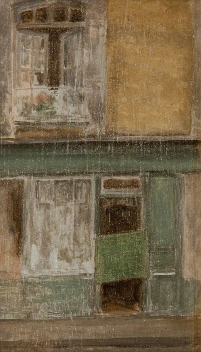 Grön och Guld: En butik i Calais - James Abbott McNeill Whistler