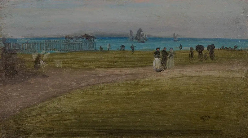 Grön och Lila: Aftonpromenaden - James Abbott McNeill Whistler