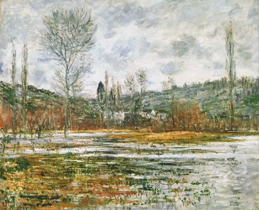 Vetheuil, översvämmad äng - Claude Monet