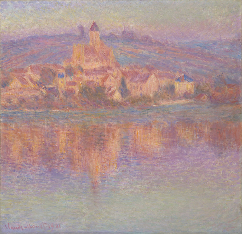 Vétheuil, solnedgång - Claude Monet