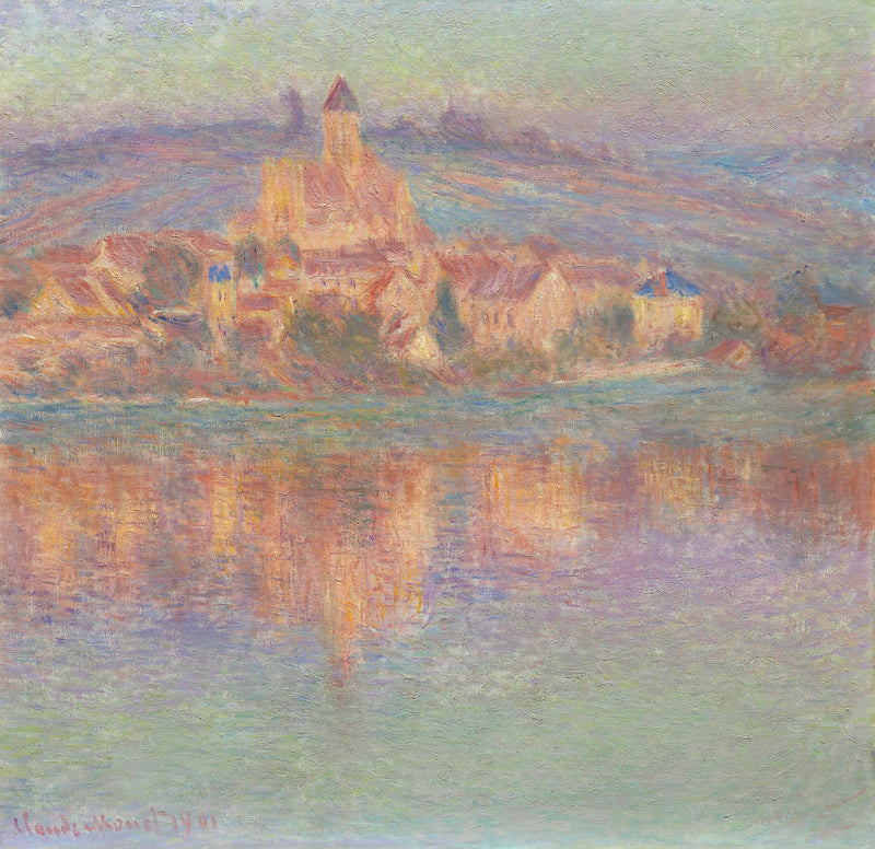 Vétheuil, kvällseffekt - Claude Monet