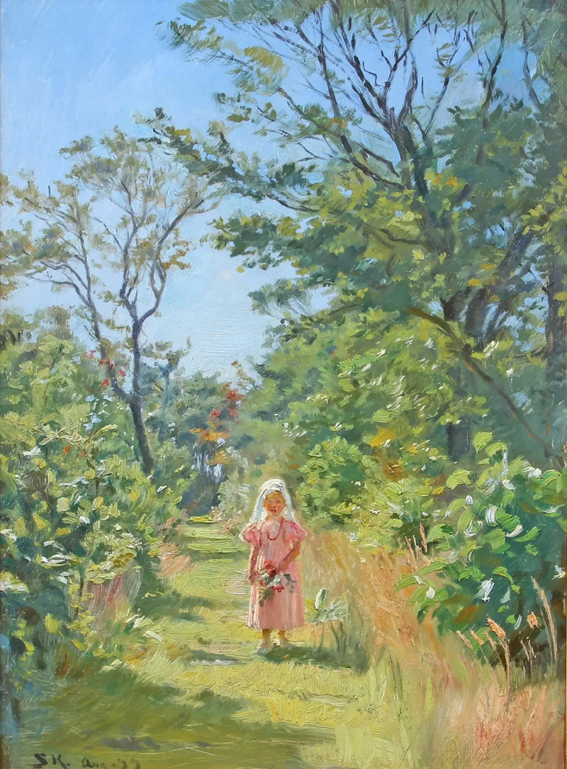 Vibeke Krøyer i plantagen - Peder Severin Krøyer