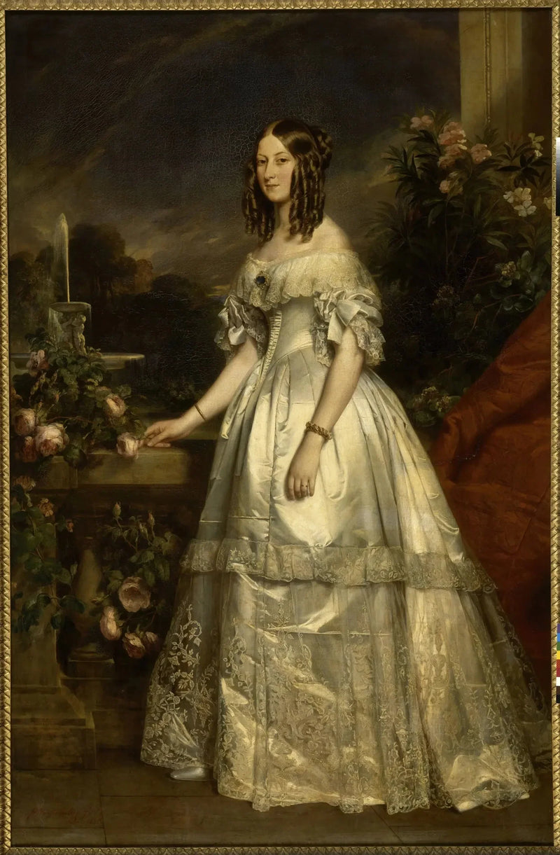 Victoire-Auguste-Antoinette de Saxe-Cobourg-Gotha, hertiginna av Nemours - Franz Xaver Winterhalter