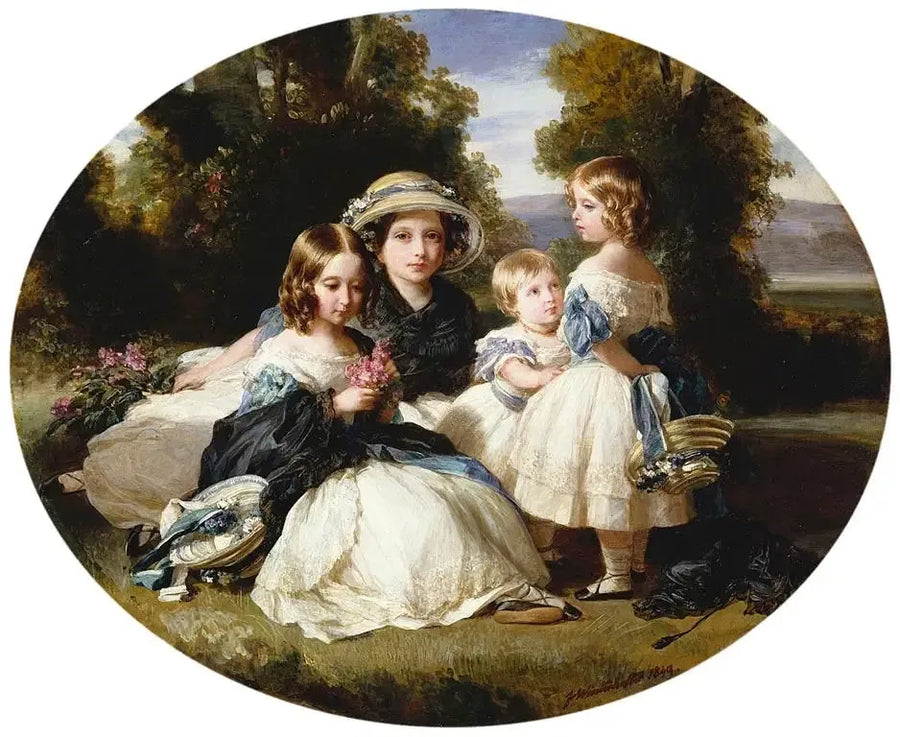 Victoria, prinsessa, prinsessa Alice, prinsessa Helena och prinsessa Louise - Franz Xaver Winterhalter