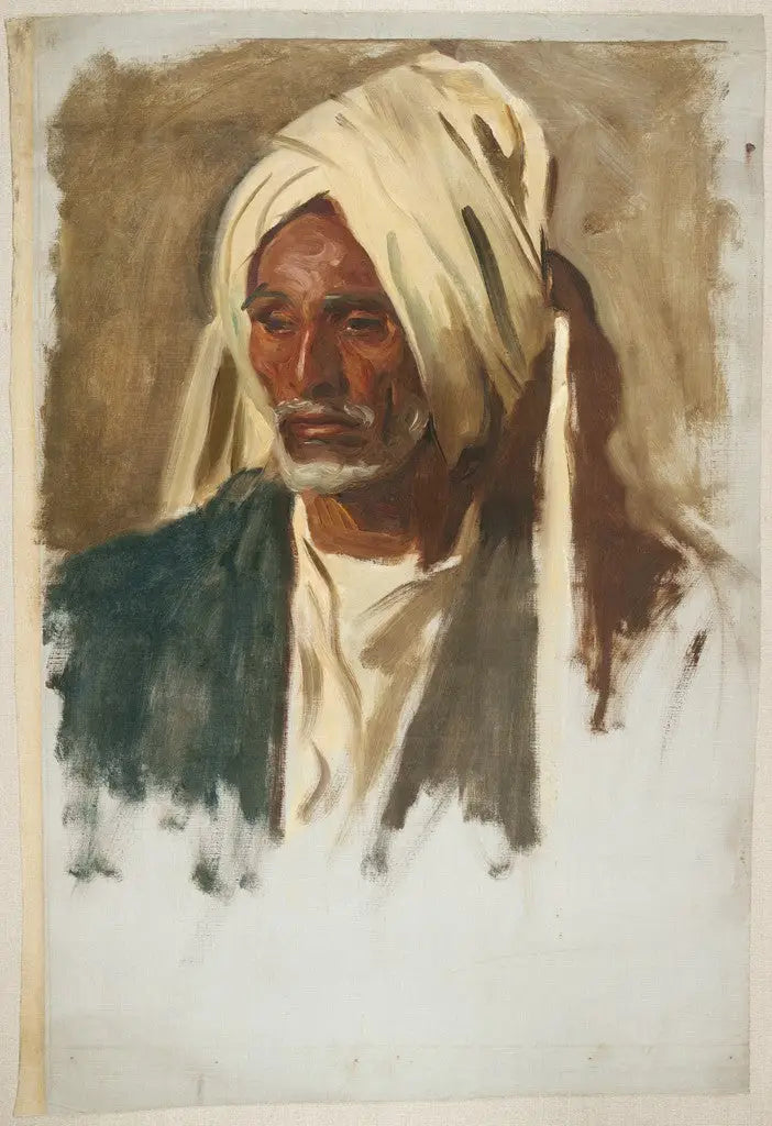 Gammal man med vit skägg - John Singer Sargent