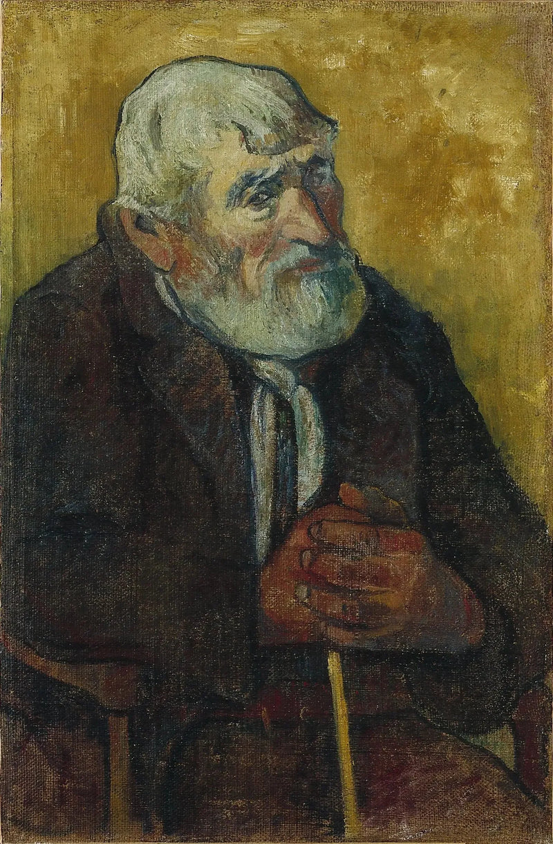 Gamla mannen med käpp - Paul Gauguin