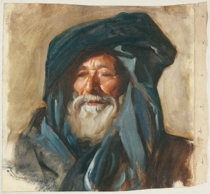 Gammal man i mörk kappa - John Singer Sargent