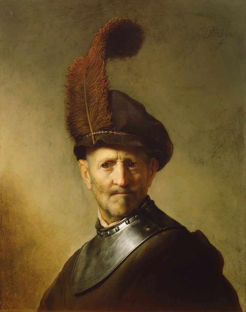Gamla mannen i militäruniform - Rembrandt