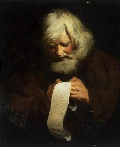 Gammal man som läser - Joshua Reynolds