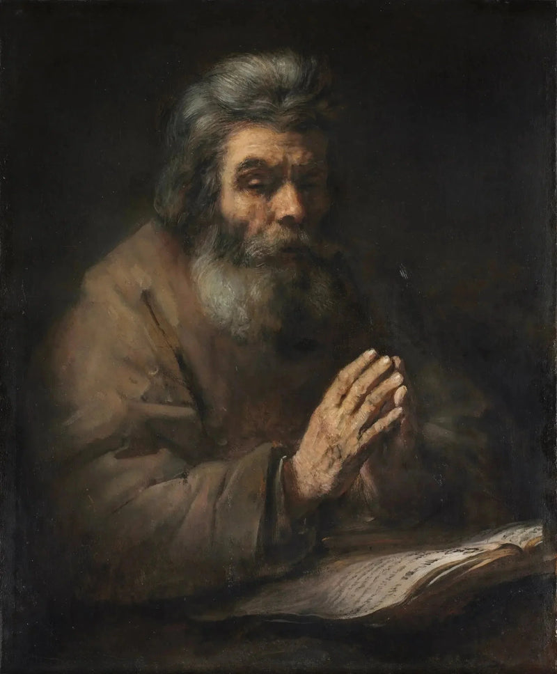 En gammal man i bön - Rembrandt
