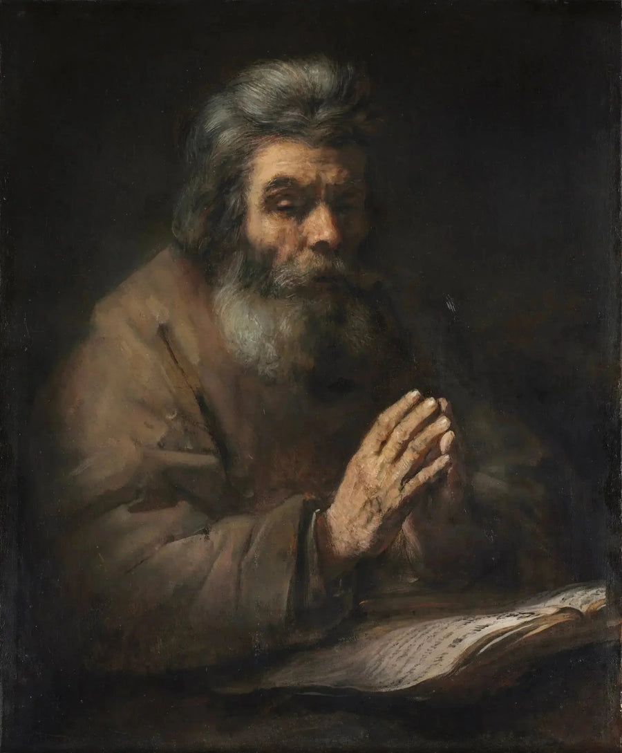 En gammal man i bön - Rembrandt