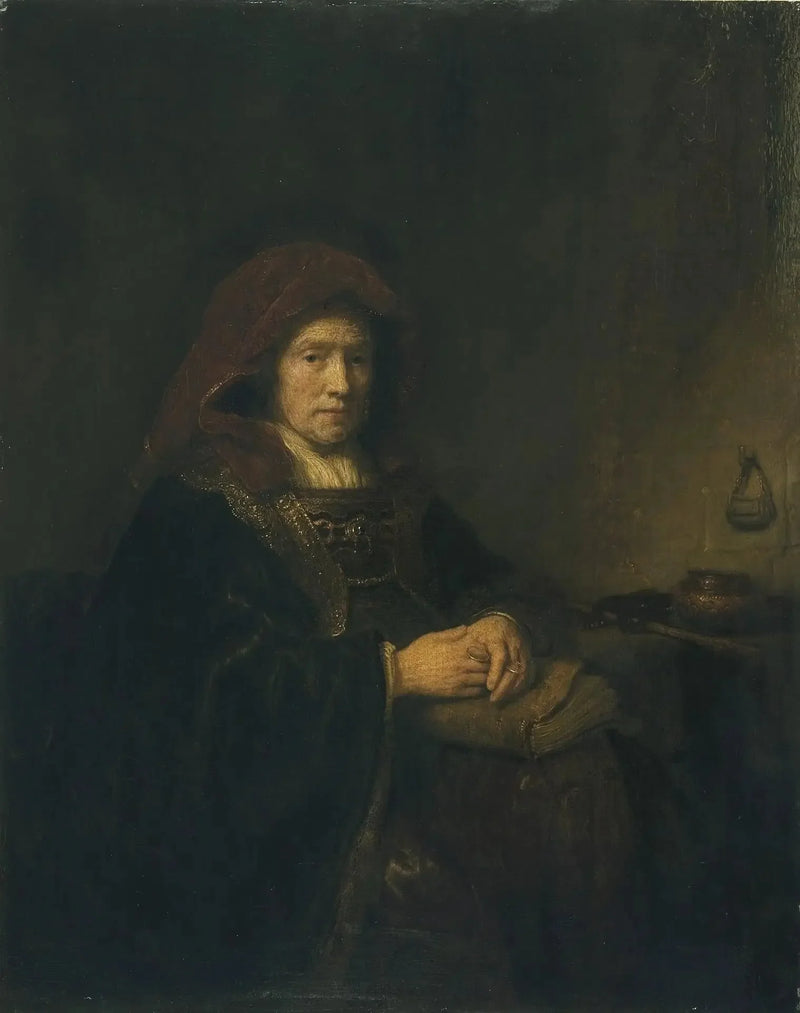 Gammal kvinna med glasögon - Rembrandt