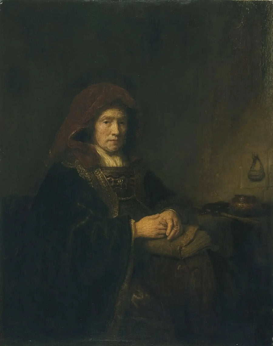Gammal kvinna med glasögon - Rembrandt