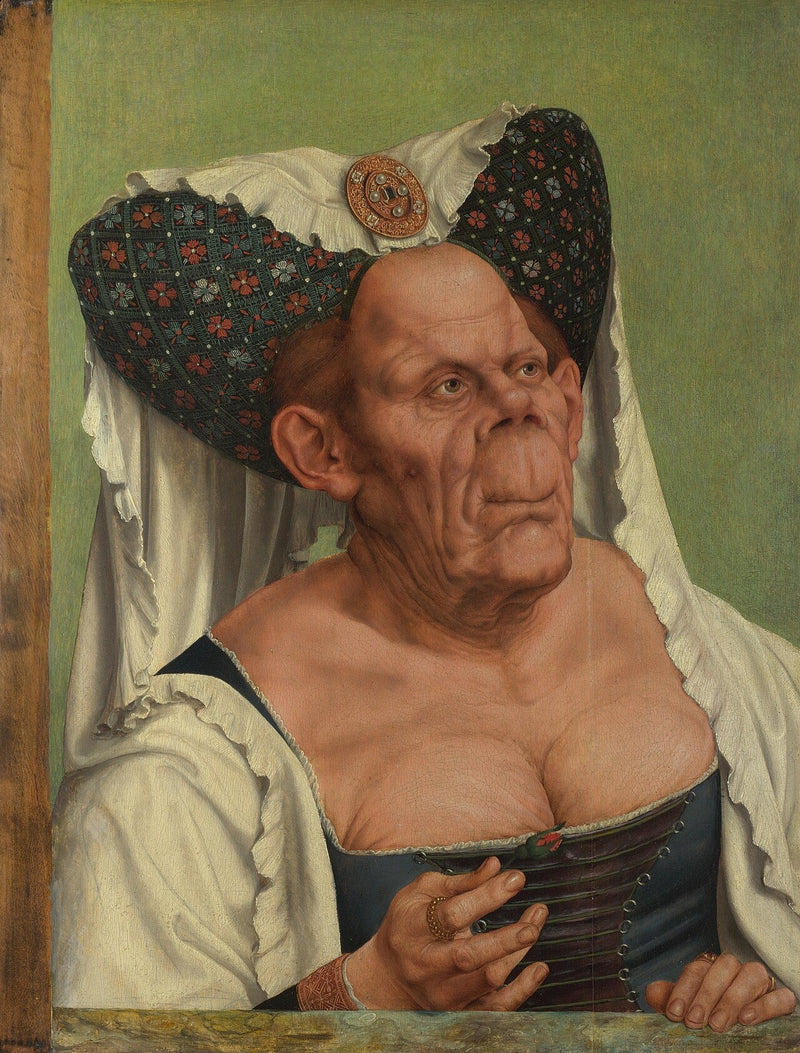 Gammal grotesk kvinna - Quentin Metsys