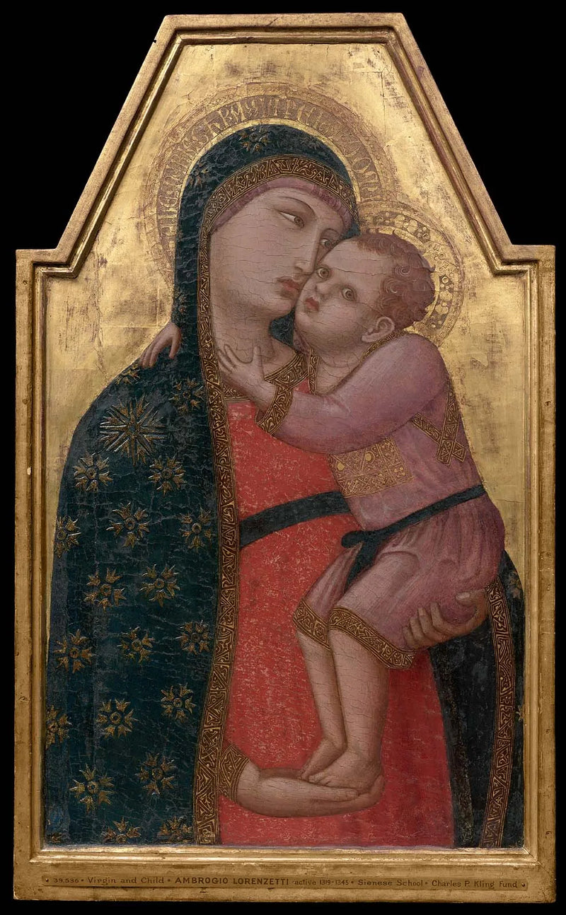 Madonna med barnet - Ambrogio Lorenzetti