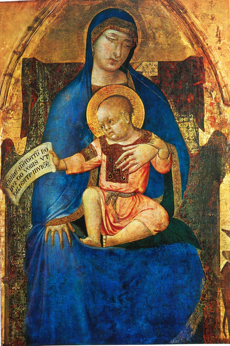Madonna med barnet - Ambrogio Lorenzetti