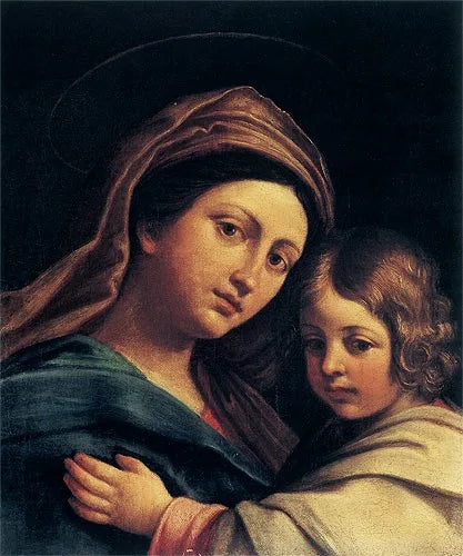 Madonna med barnet - Annibale Carracci