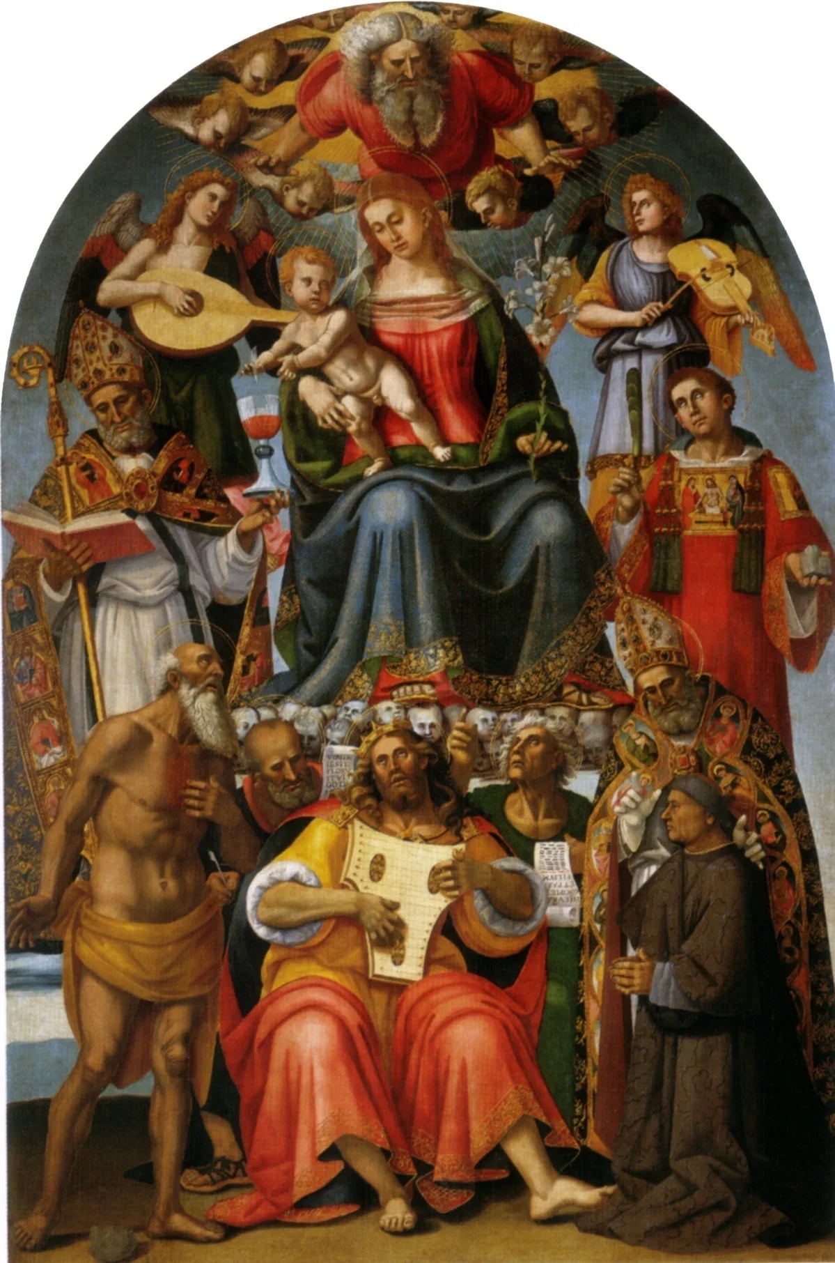 Vierge à l'Enfant avec des saints - Luca Signorelli image 1 reproduction réalisée par Alpha Reproduction