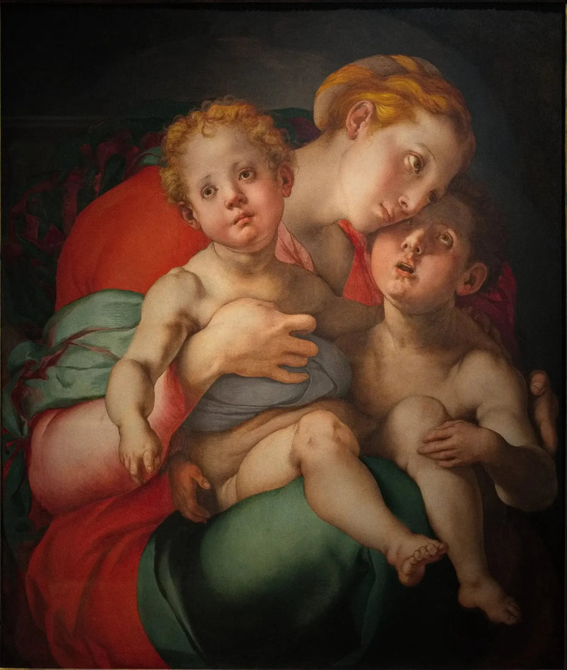 Jungfru med barnet och den lille helige Johannes - Pontormo