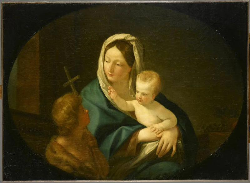 Madonna med barnet och helige Johannes Döparen - Guido Reni