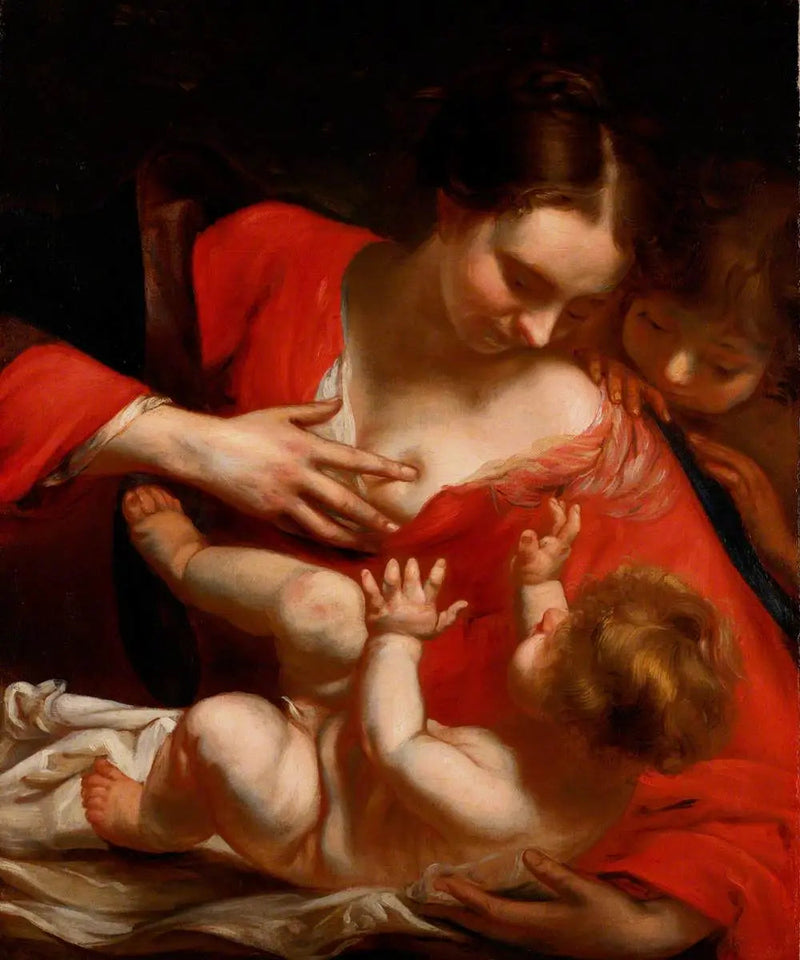Jungfru med barnet och helige Johannes Döparen som barn - Joshua Reynolds