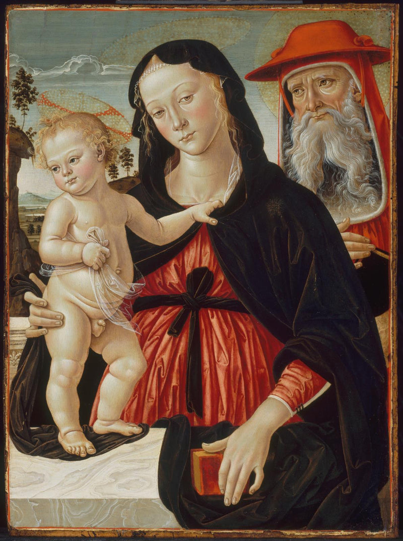 Jungfru med barnet och helige Jerome - Pinturicchio